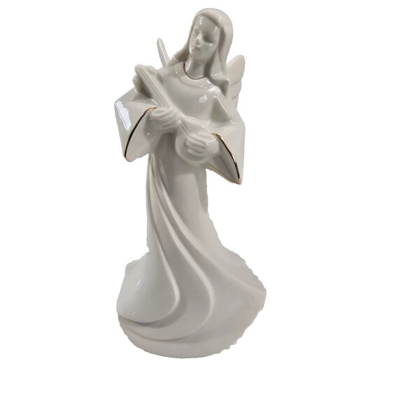 Mikasa Holy Night Nativity 3 Pc Angel Figurines Ivory Gold Trim 10" KT421 READ - Picture 4 of 12